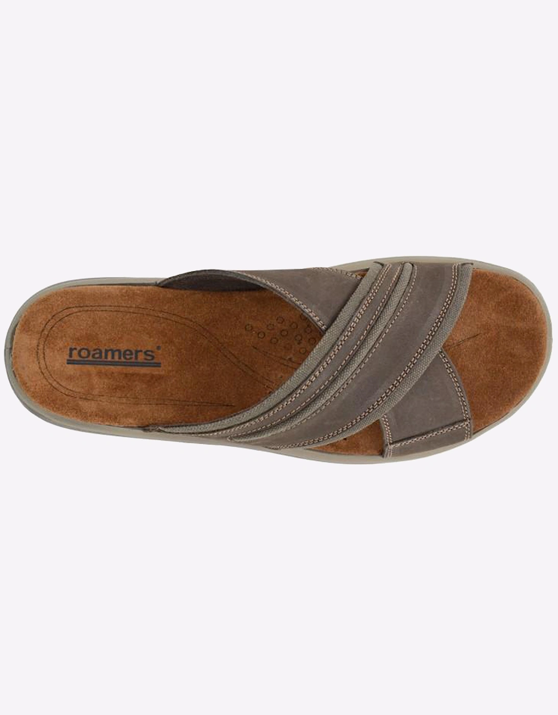 Roamers Continental Mule Sandal Mens Brown