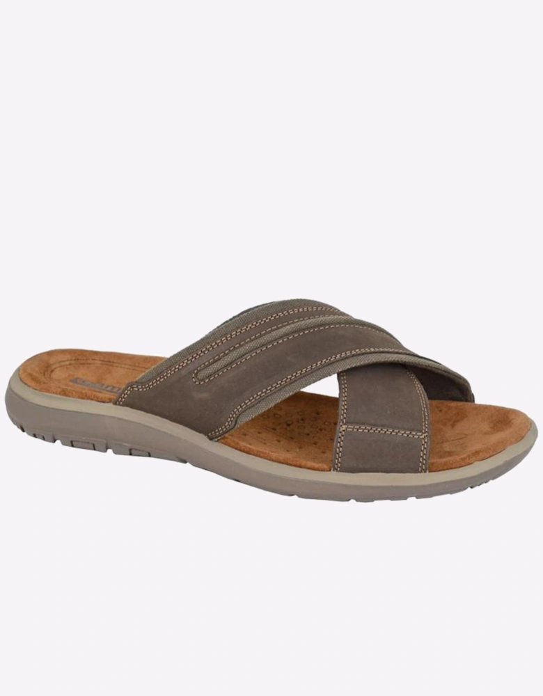 Roamers Continental Mule Sandal Mens Brown