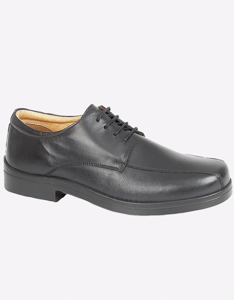 Roamers Falmouth Leather Mens (Extra Wide) Shoes Black