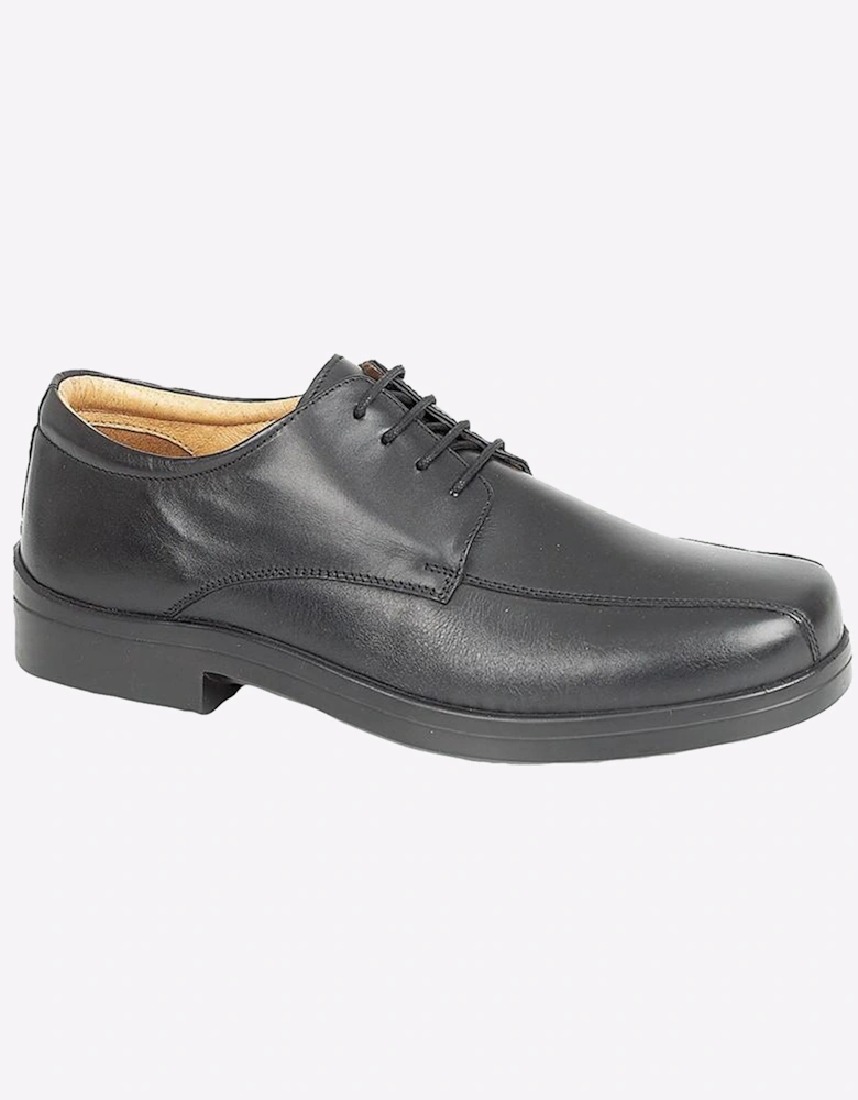 Roamers Falmouth Leather Mens (Extra Wide) Shoes Black