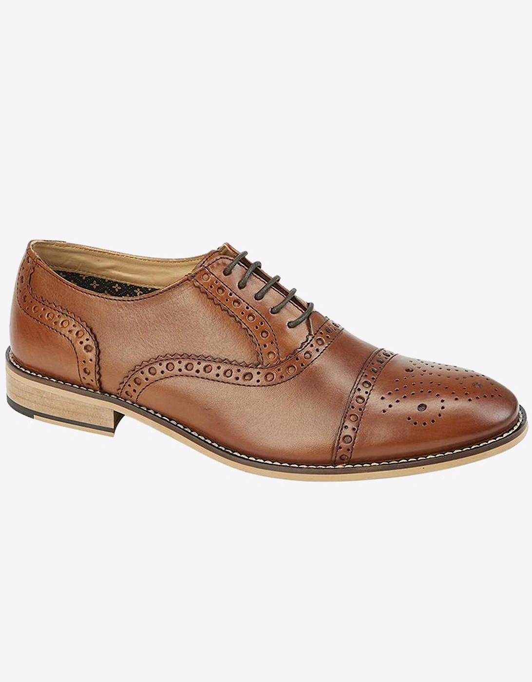 Roamers Jefferson Brogues Mens Tan