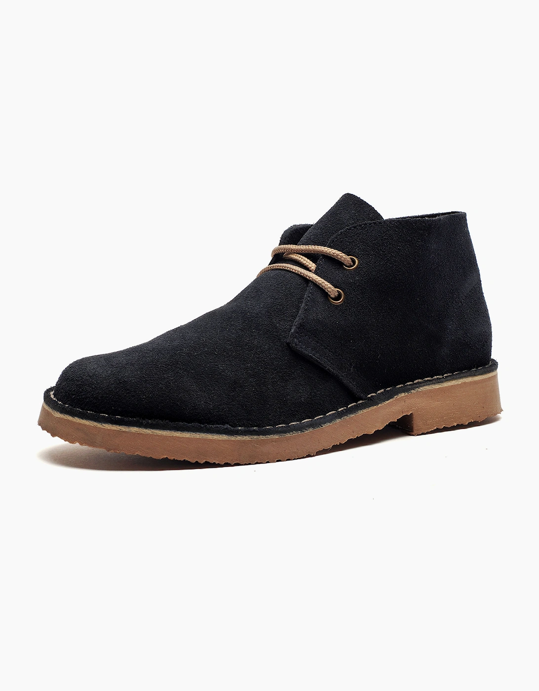 Roamers Monticello Leather Junior Navy Blue