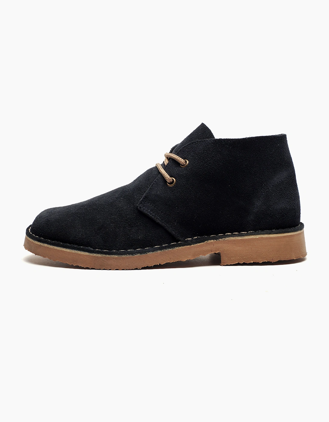 Roamers Monticello Leather Junior Navy Blue