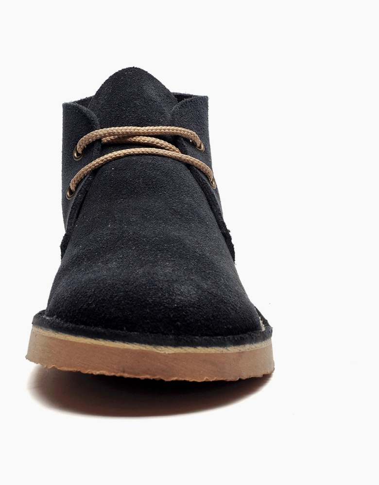 Roamers Monticello Leather Junior Navy Blue