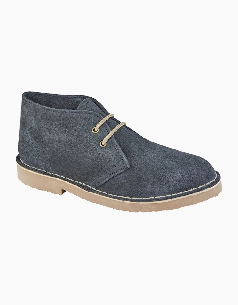 Roamers Clifton Leather Junior Navy Blue