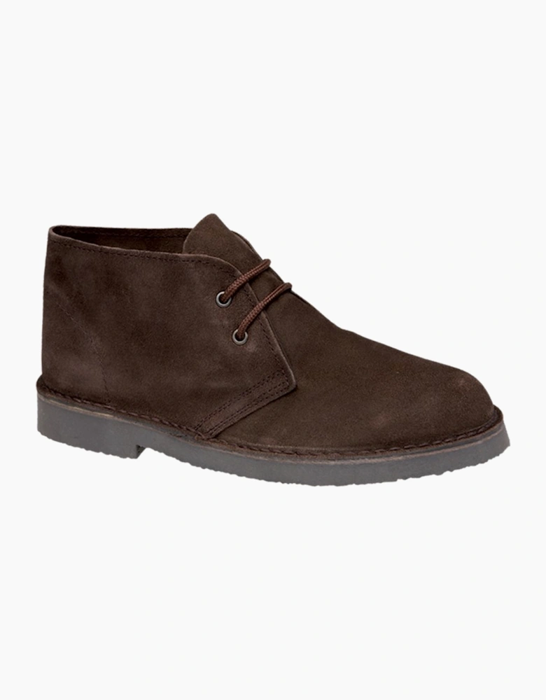 Roamers Clifton Leather Junior Dark Brown