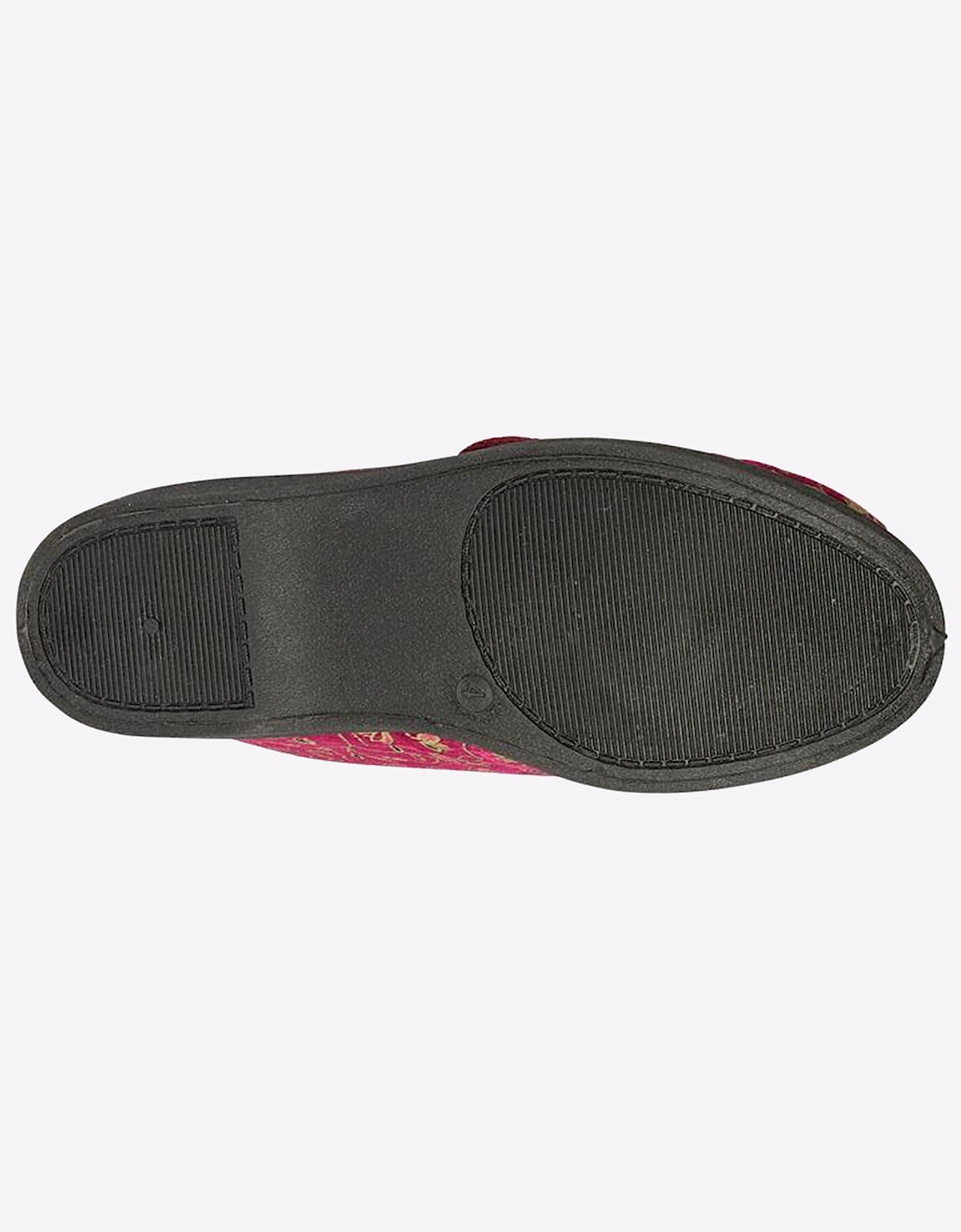 Zedzzz Geraldine Bootee Slippers Womens Wine Floral