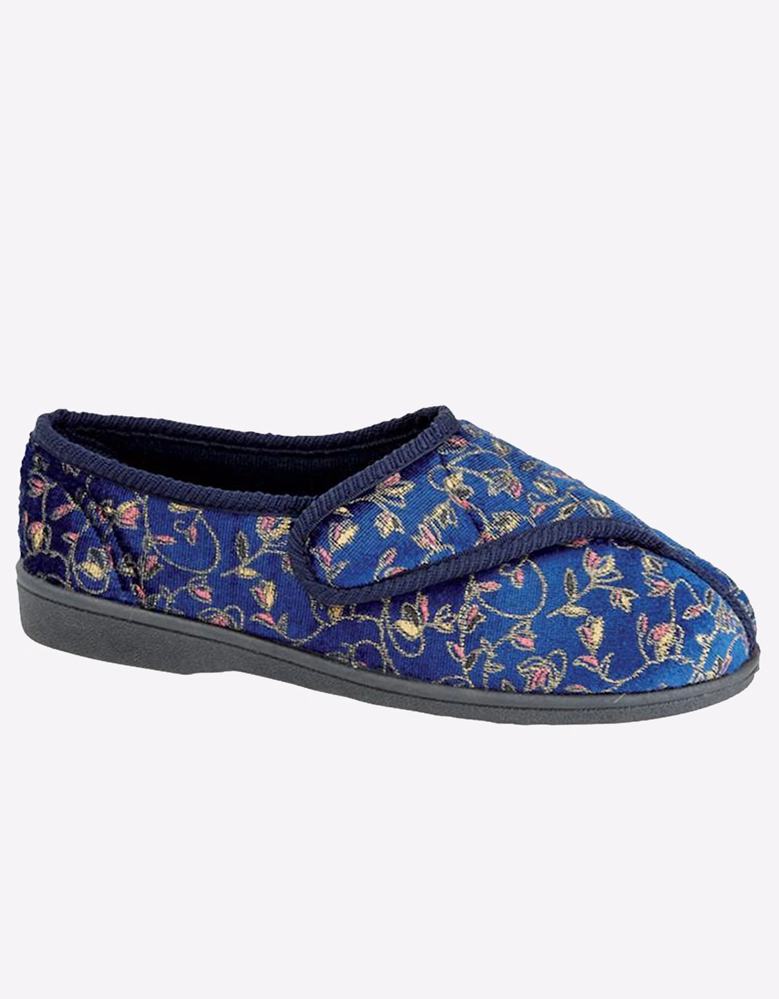Zedzzz Janice Slippers Womens Navy / Blue Floral