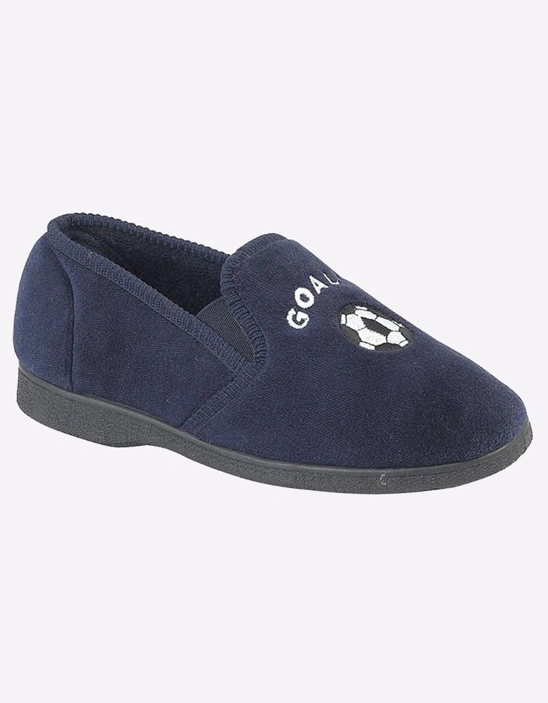 Zedzzz Midfield Football Slippers Junior Navy Blue