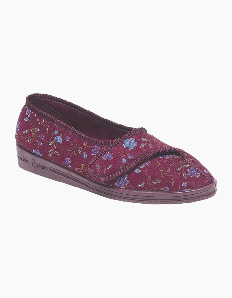 Comfylux Comfyflux Diana Womens Wine Floral