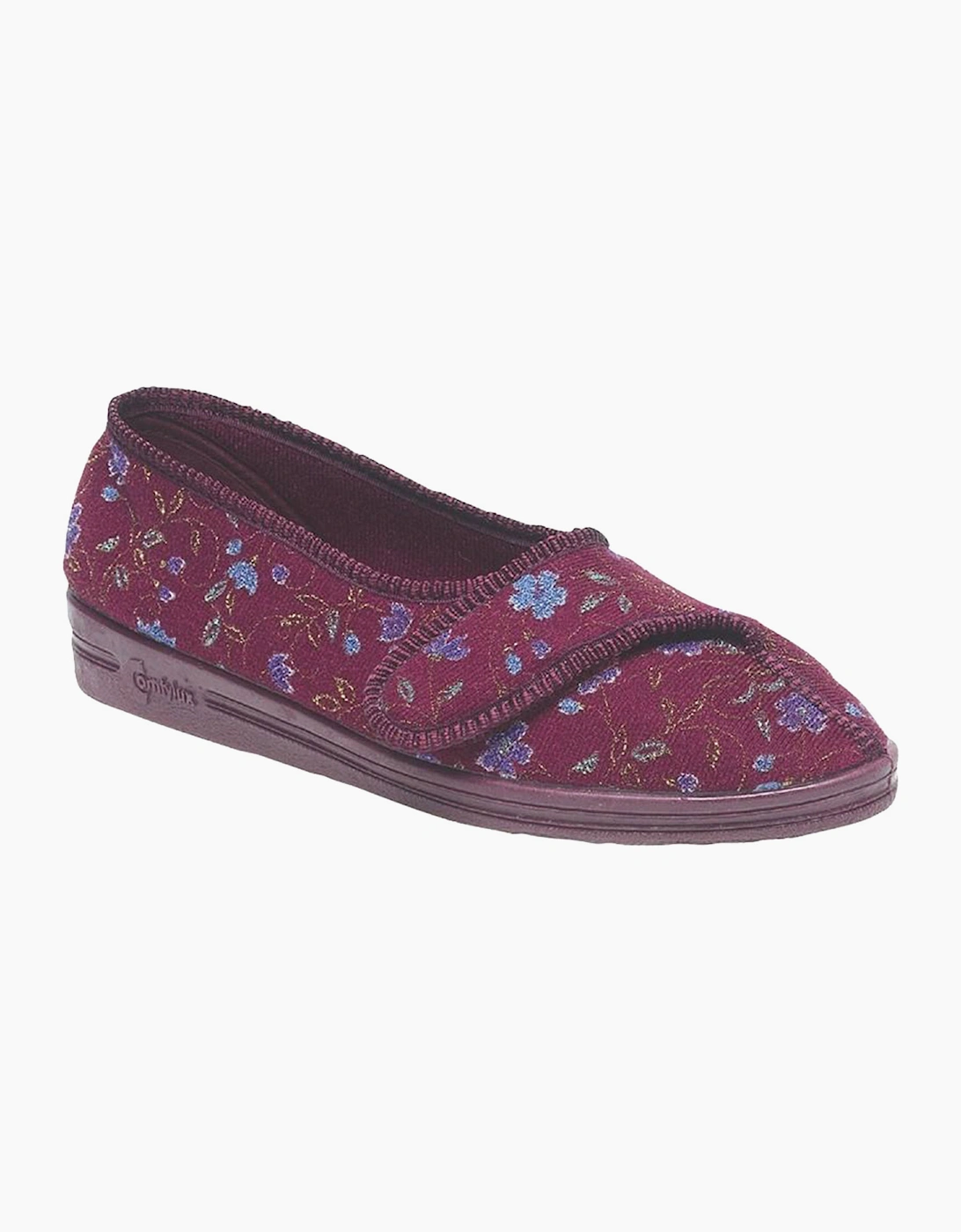 Comfylux Comfyflux Diana Womens Wine Floral