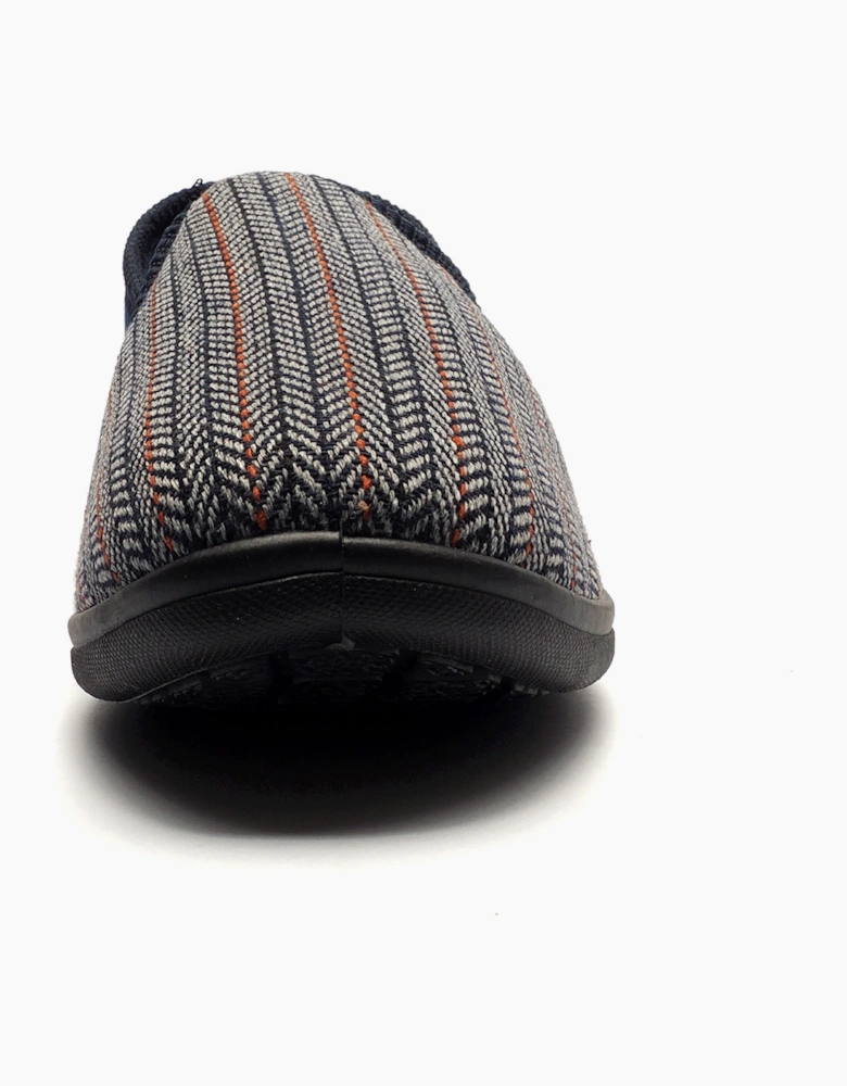 Zedzzz Charles Slippers Mens Navy Blue