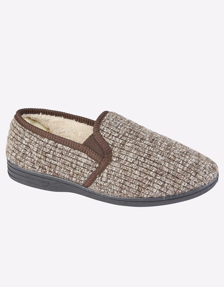 Zedzzz Keith Thermal Slippers Mens Brown