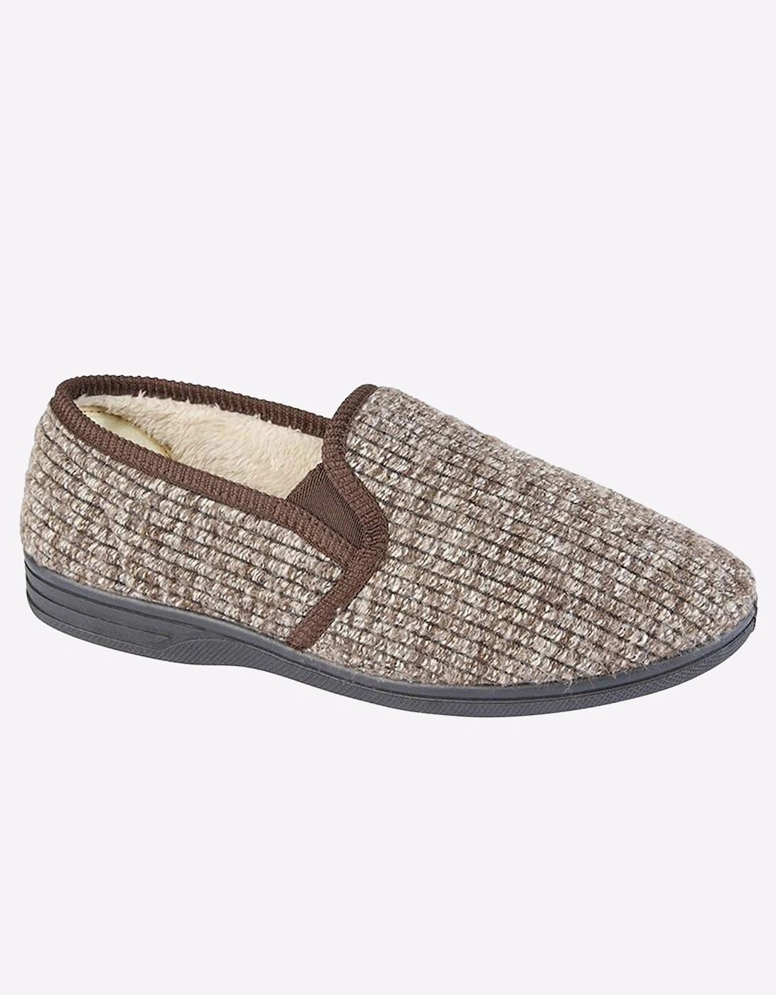 Zedzzz Keith Thermal Slippers Mens Brown