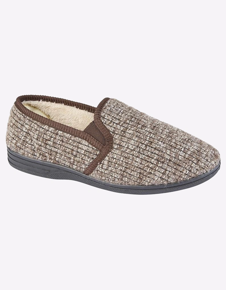 Zedzzz Keith Thermal Slippers Mens Brown