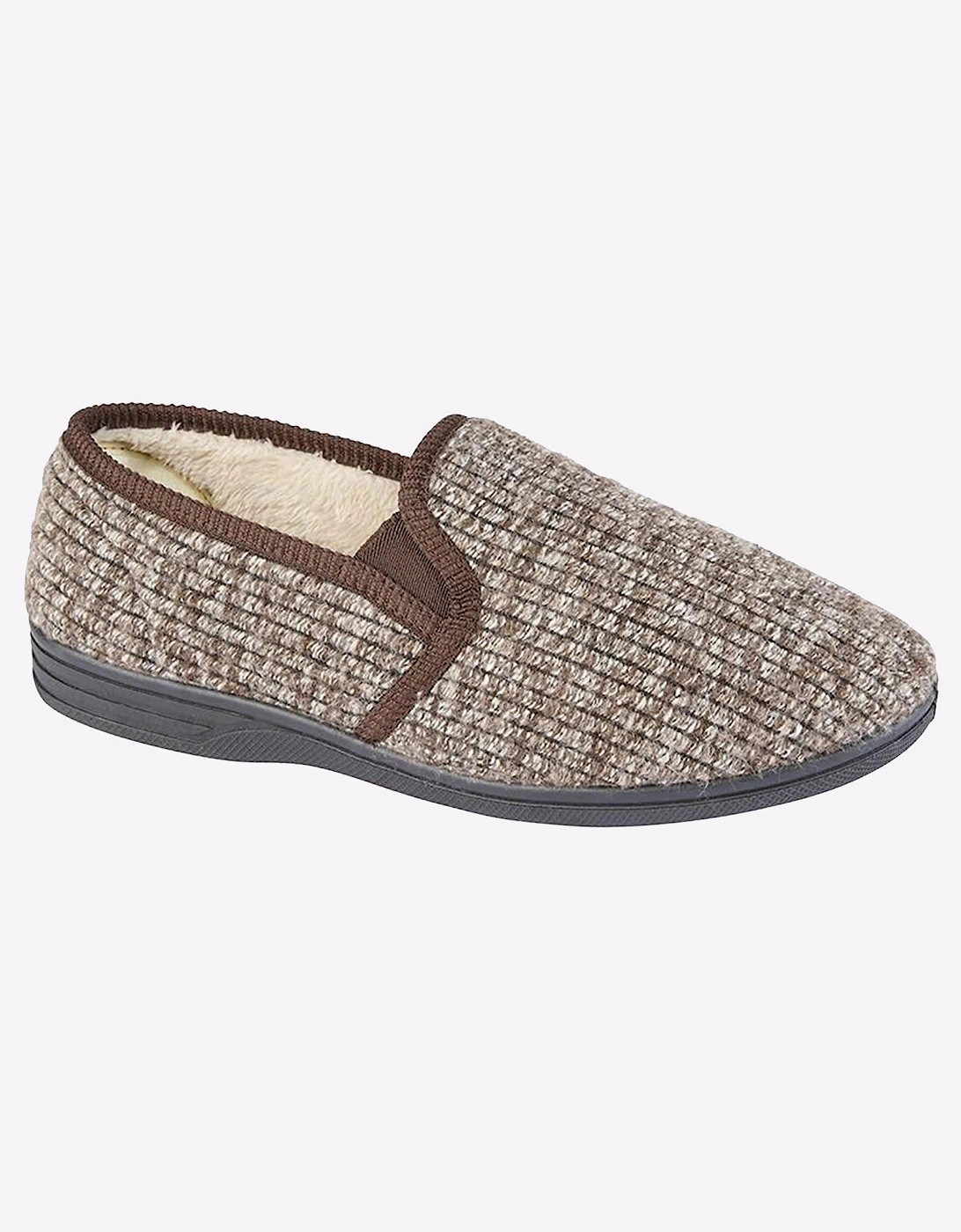 Zedzzz Keith Thermal Slippers Mens Brown