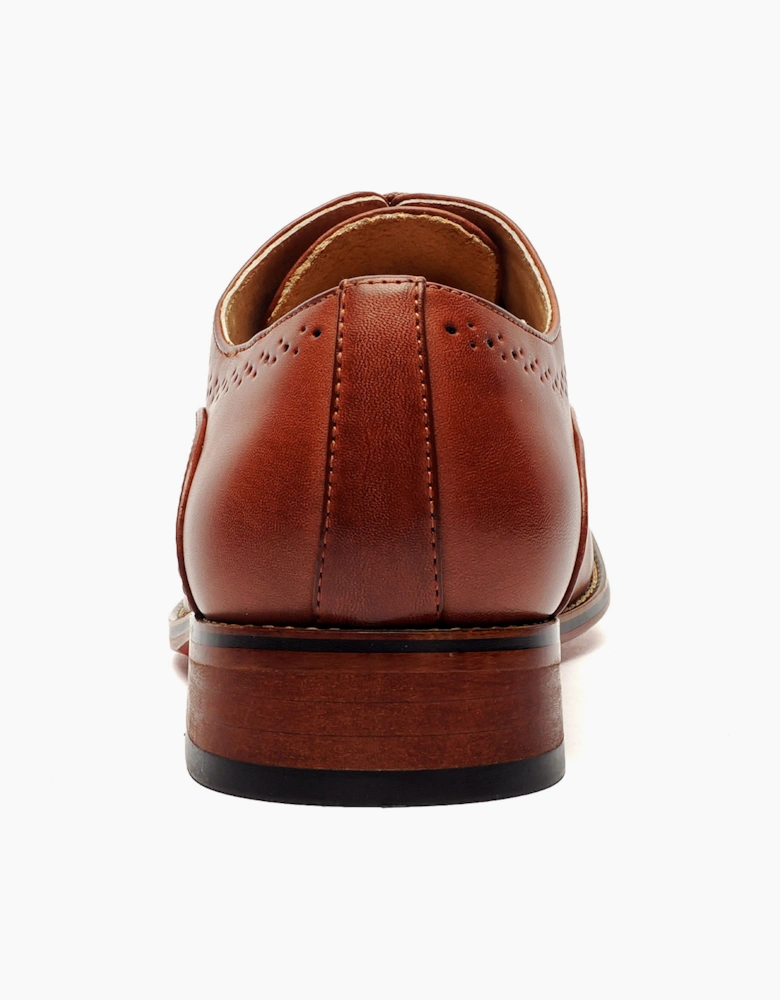 Goor Covina Brogue Shoes Junior Brown