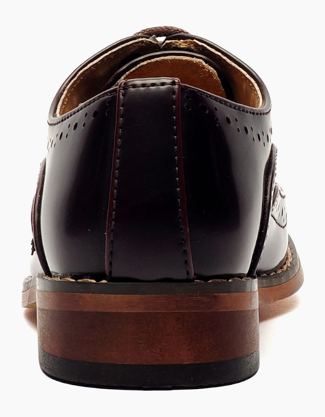 Goor Covina Brogue Shoes Junior Oxblood