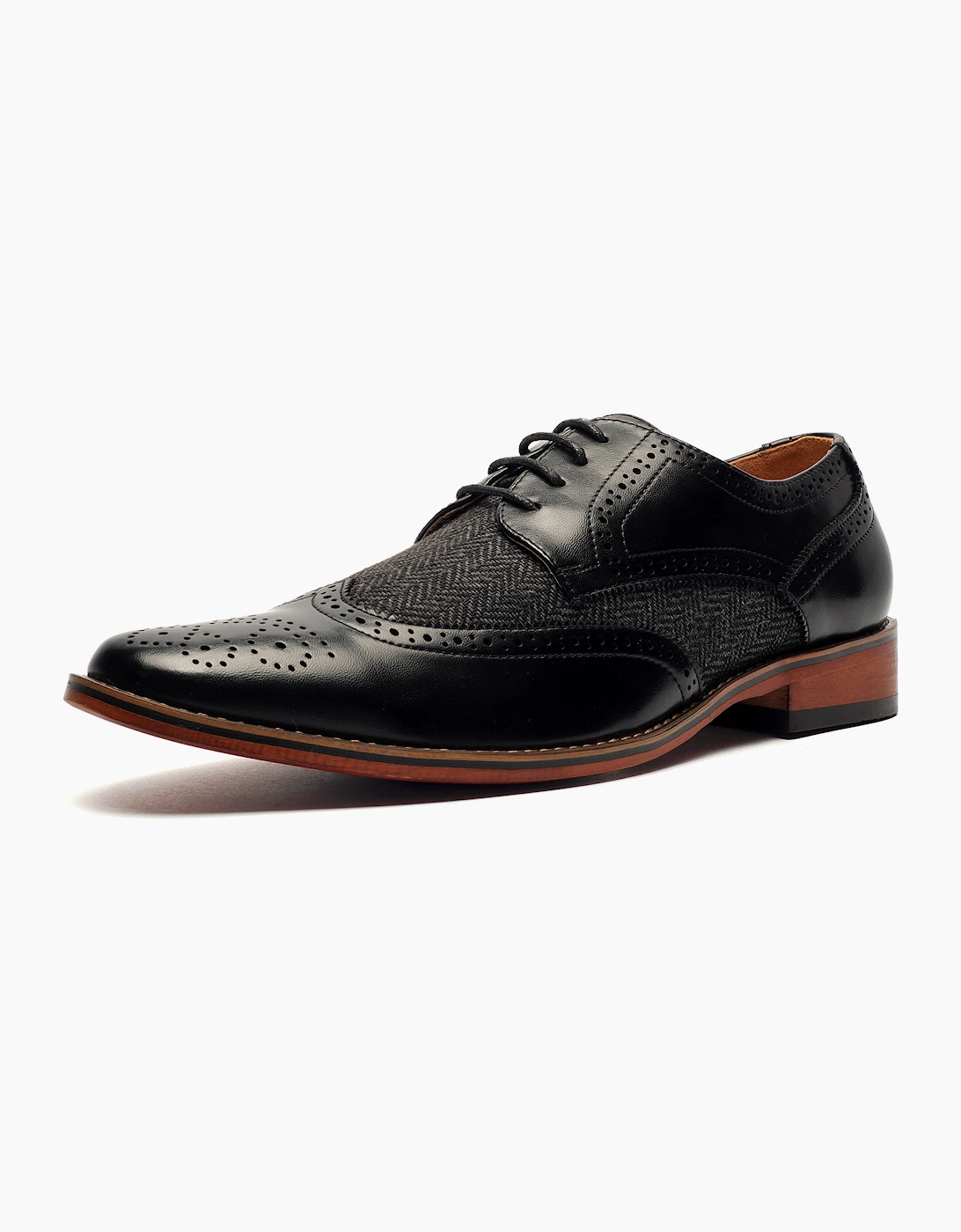 Goor Eclipse Brogues Mens Black