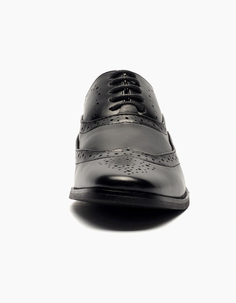 Goor Doxford 5 Eye Brogue Oxford Junior Boys Black
