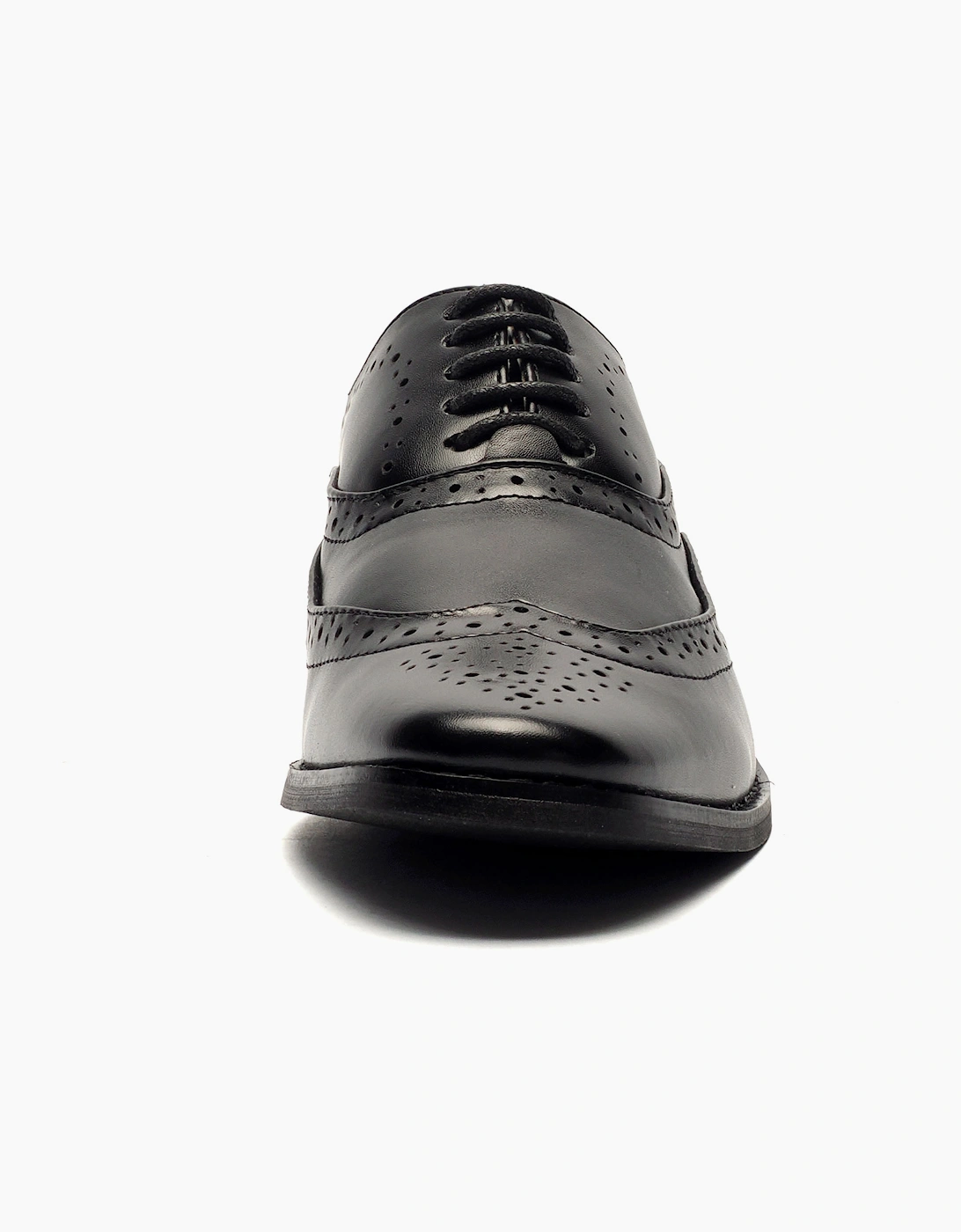 Goor Doxford 5 Eye Brogue Oxford Junior Boys Black