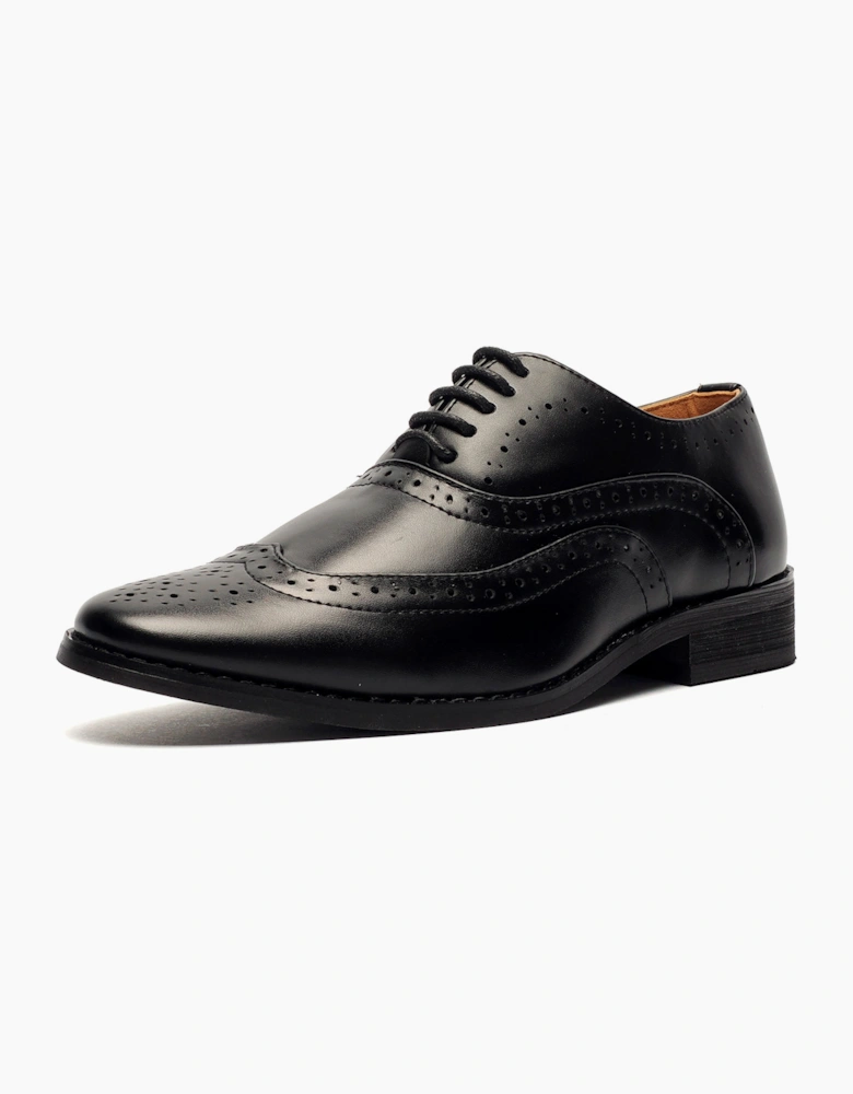 Goor Doxford 5 Eye Brogue Oxford Junior Boys Black