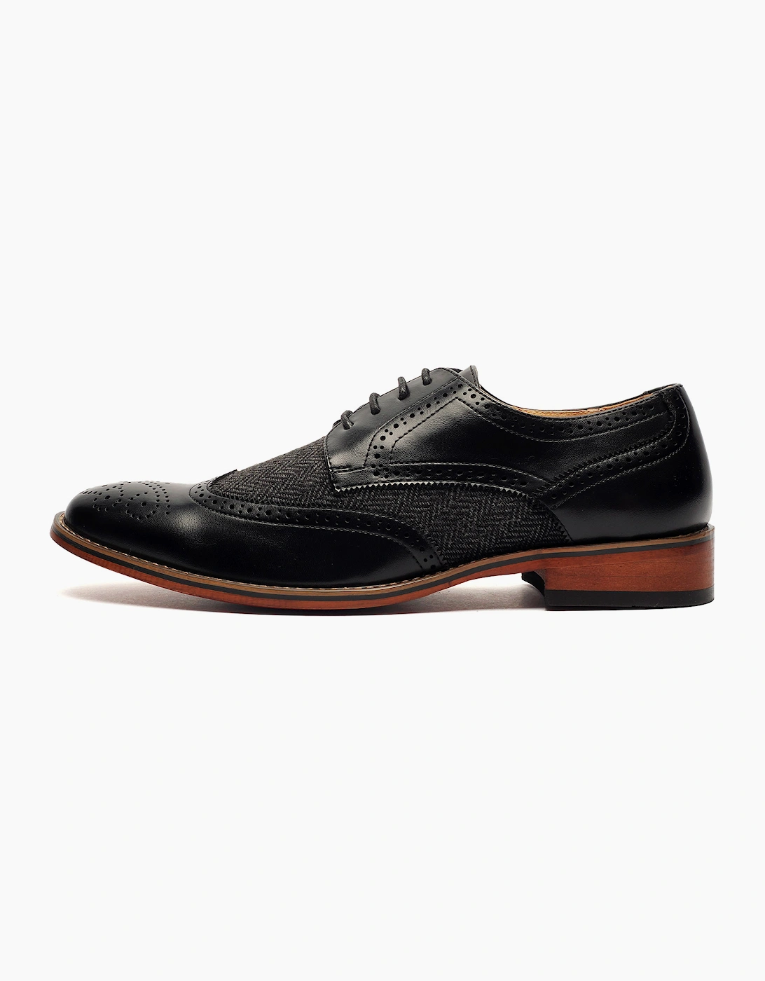 Goor Eclipse Brogues Mens Black