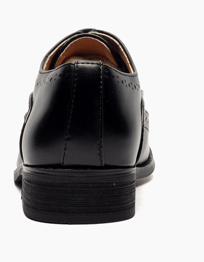 Goor Doxford 5 Eye Brogue Oxford Junior Boys Black