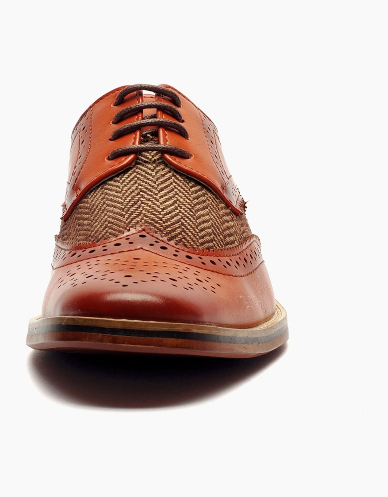 Goor Rossington 4 Eye Brogue Gibson Junior Boys Tan