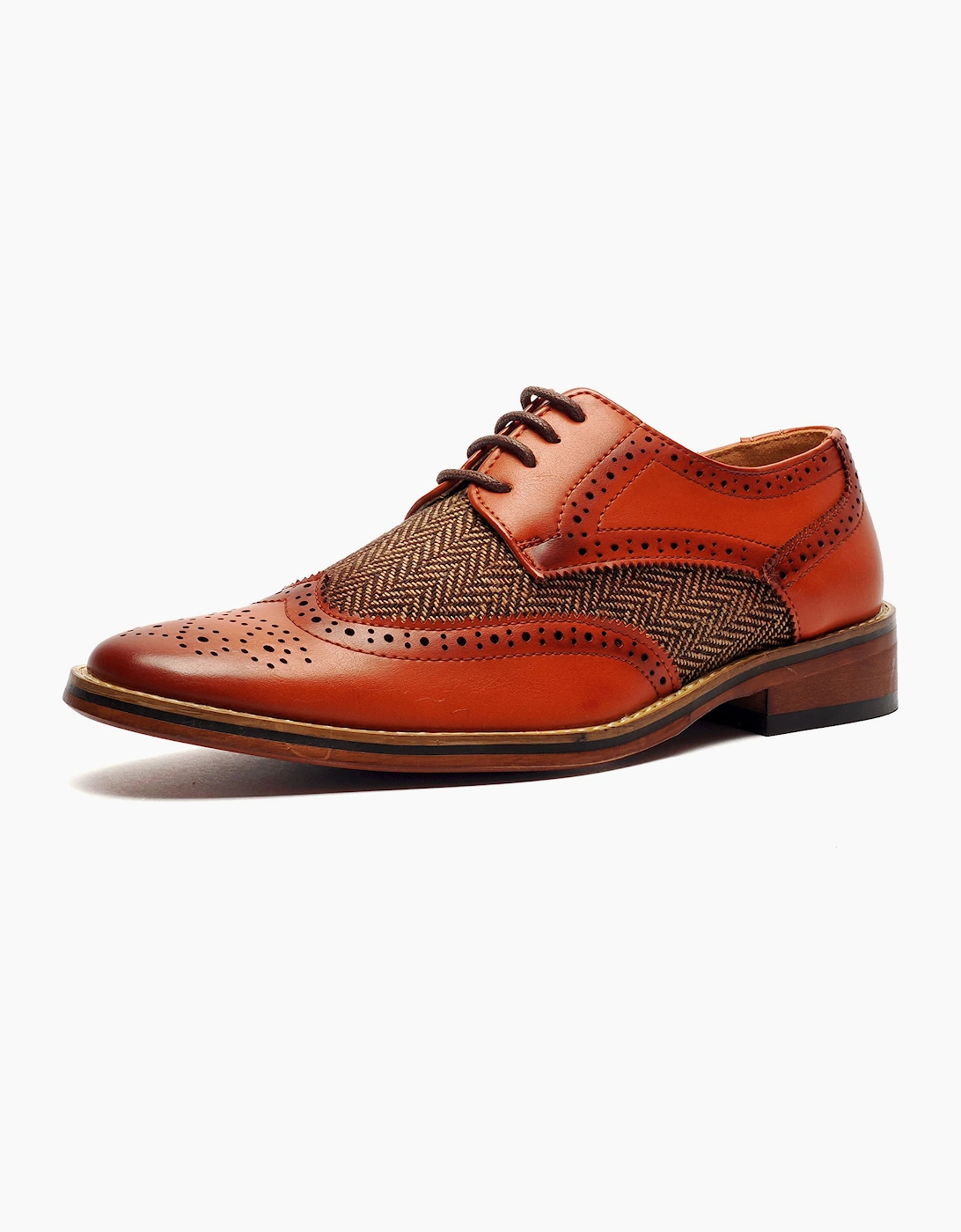 Goor Rossington 4 Eye Brogue Gibson Junior Boys Tan