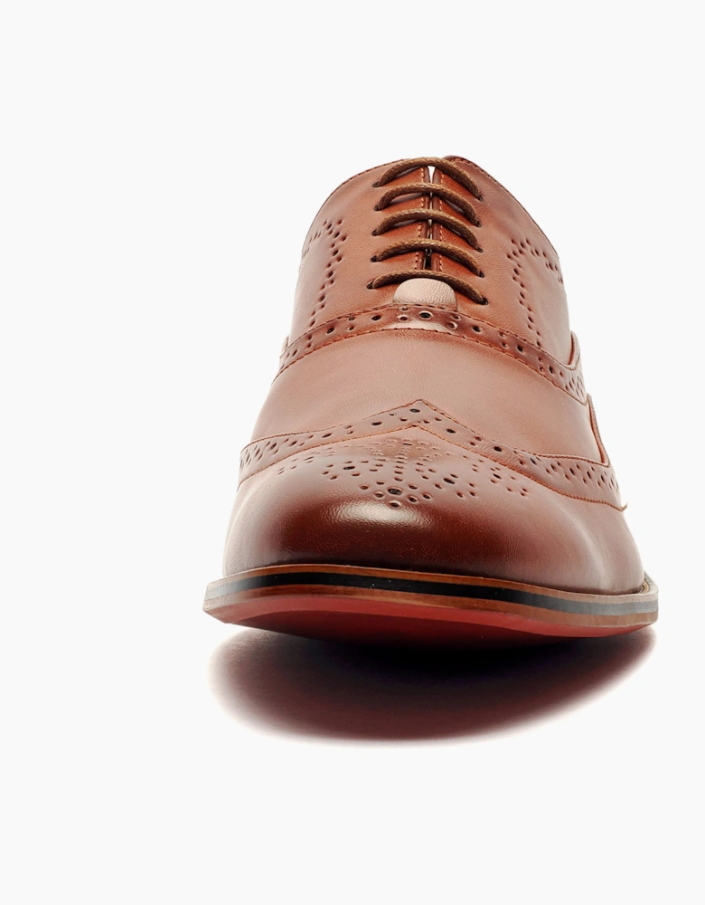 Goor Akron Brogues Mens Mid Brown