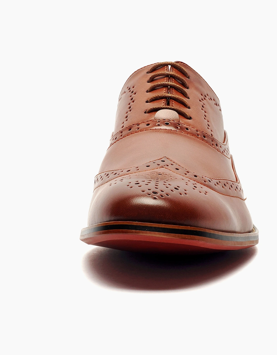 Goor Akron Brogues Mens Mid Brown