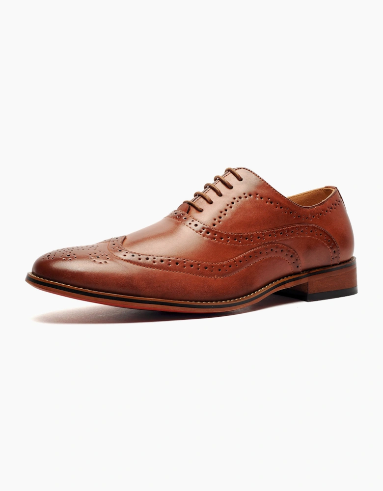 Goor Akron Brogues Mens Mid Brown