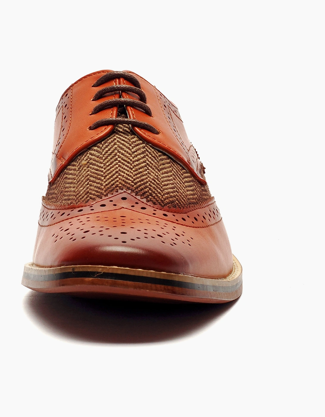 Goor Eclipse Brogues Mens Tan