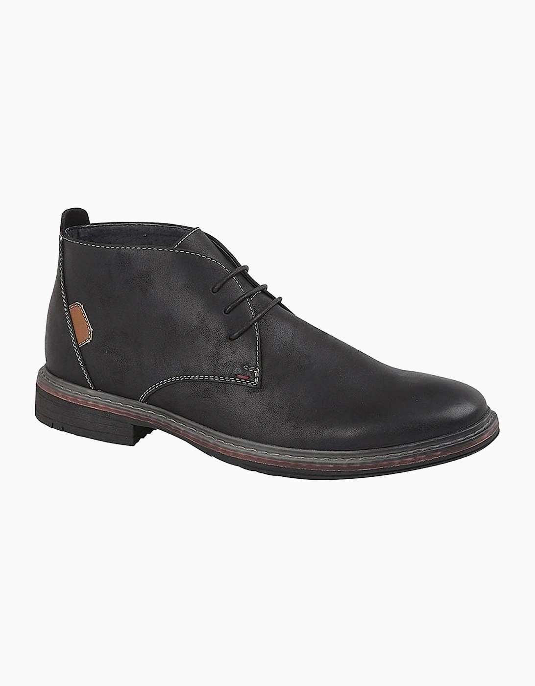 Goor Belize Desert Boots Mens Black