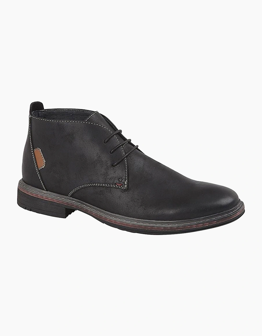 Goor Belize Desert Boots Mens Black
