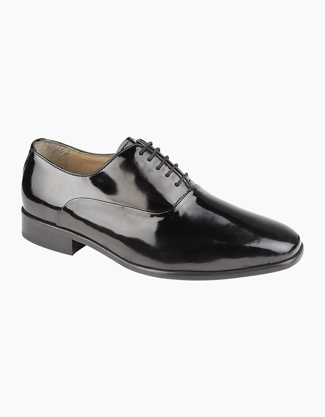 Montecatini Trieste Leather Mens Shoes Black Patent