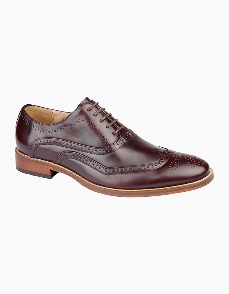 Goor Akron Brogues Mens Oxblood