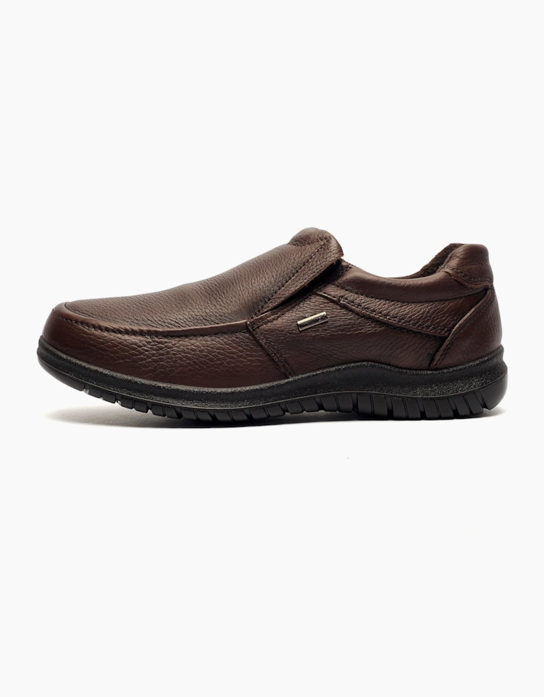 Imac Denman Waterproof Leather Shoes Mens Brown