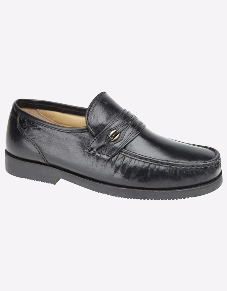 Scimitar Harwich Moccasins (Wide Fit) Mens Black
