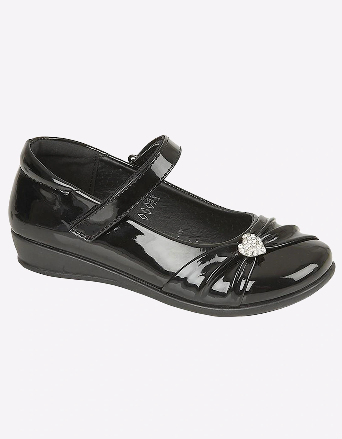 US Brass U.S. Bass Cassandra Junior Girls Black Patent