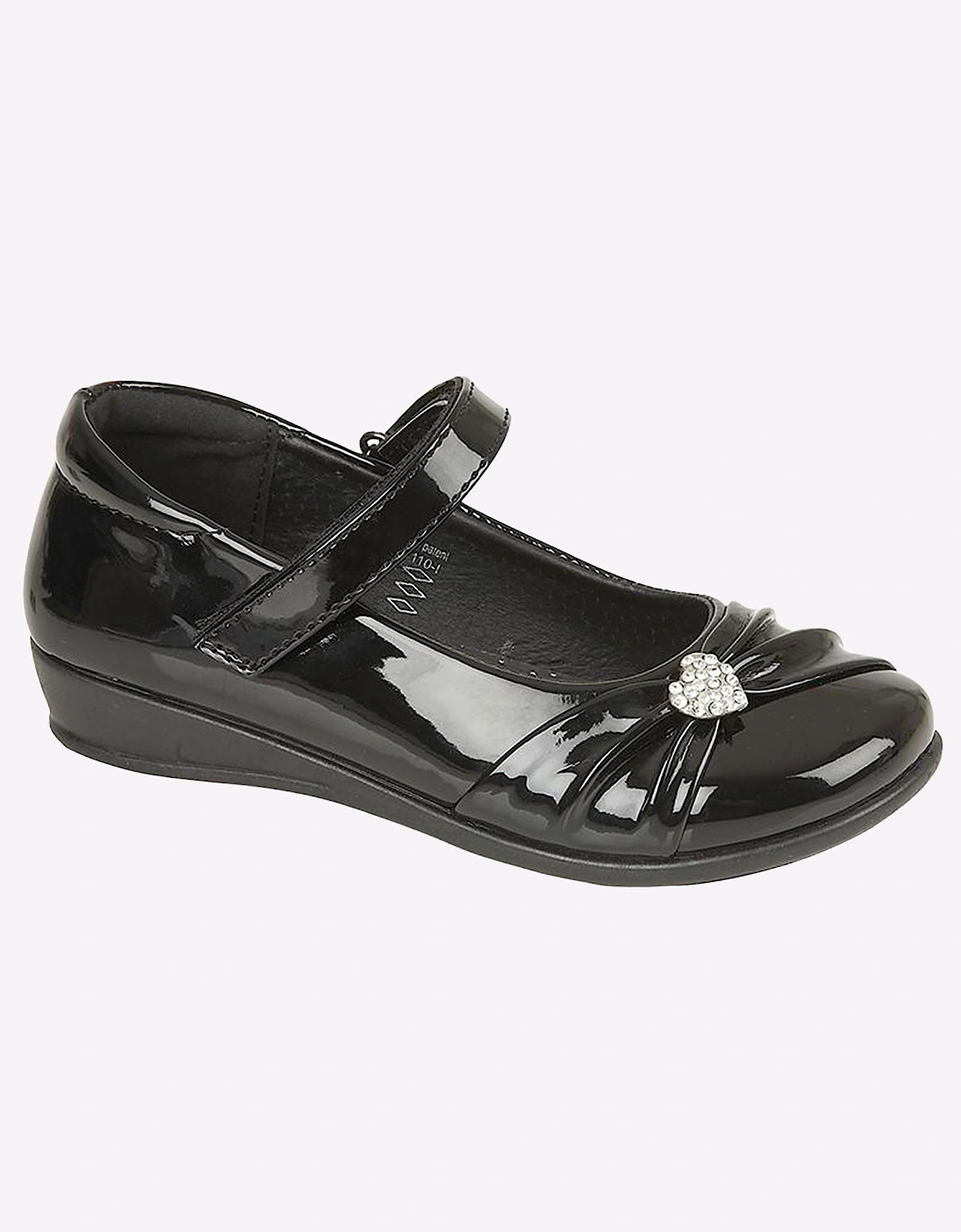 US Brass U.S. Bass Cassandra Junior Girls Black Patent