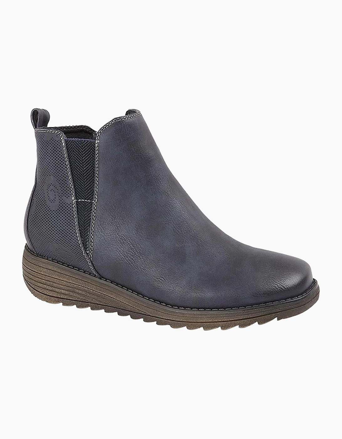 Cipriata Debora Memory Foam Ankle Boot Womens Navy