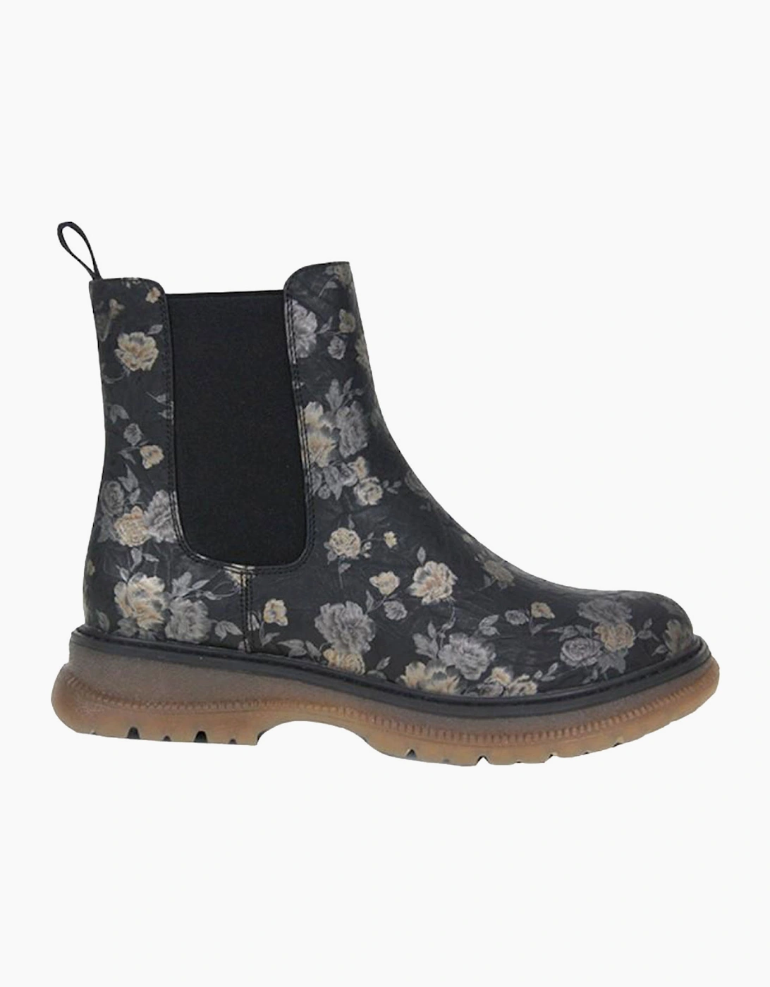 Cipriata Jessica Womens Ankle Boots Black Multi Floral