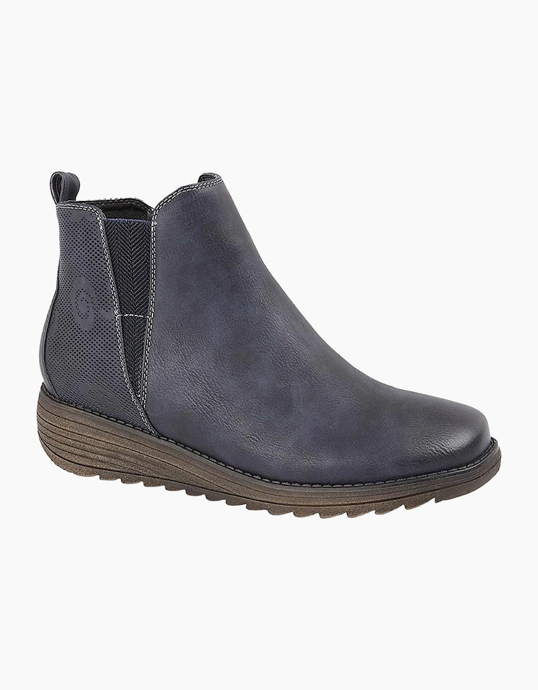 Cipriata Debora Memory Foam Ankle Boot Womens Navy