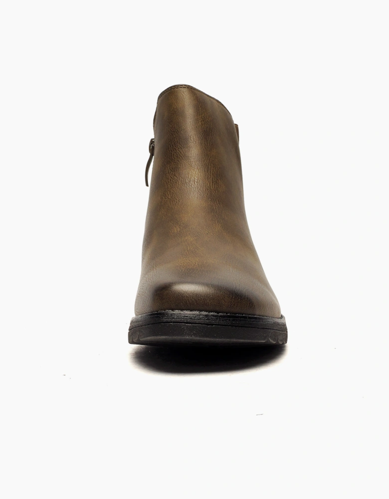 Cipriata Debora Memory Foam Ankle Boot Womens Olive