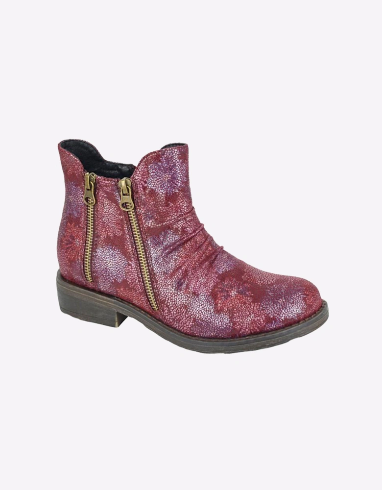 Cipriata Agatina Womens Ankle Boots Burgundy