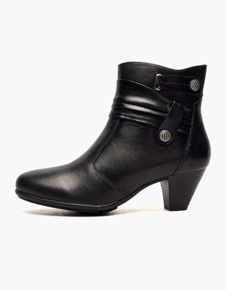 Cipriata Claretta Memory Foam Womens Ankle Boots Black