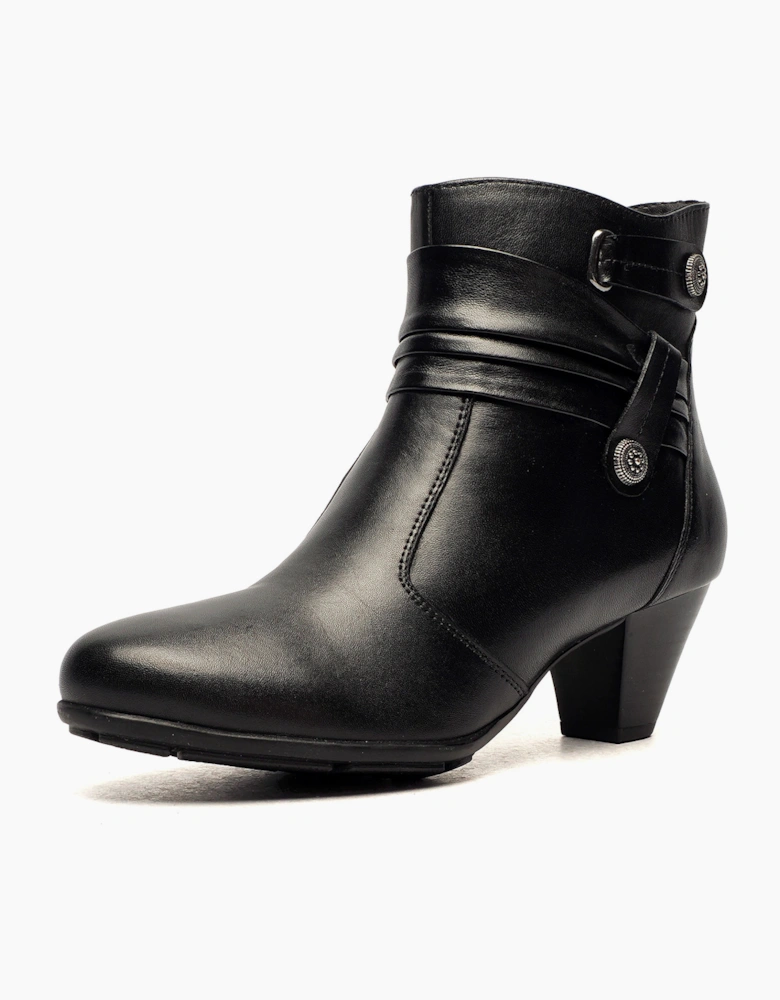 Cipriata Claretta Memory Foam Womens Ankle Boots Black