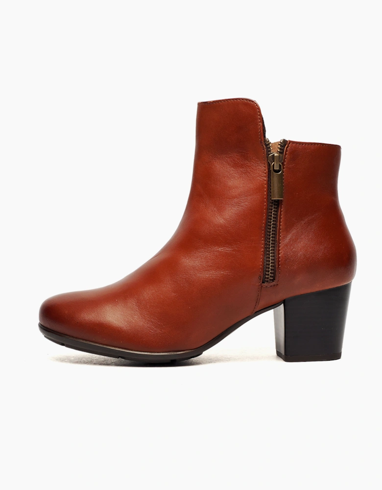 Cipriata Cleope Memory Foam Womens Ankle Boots Tan
